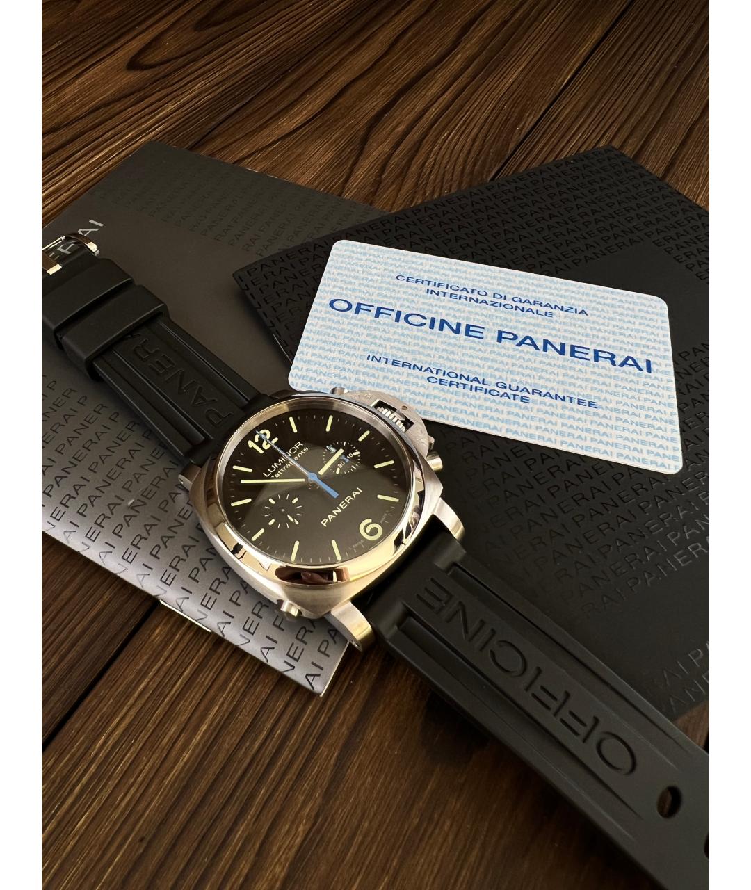 PANERAI Черные часы, фото 2