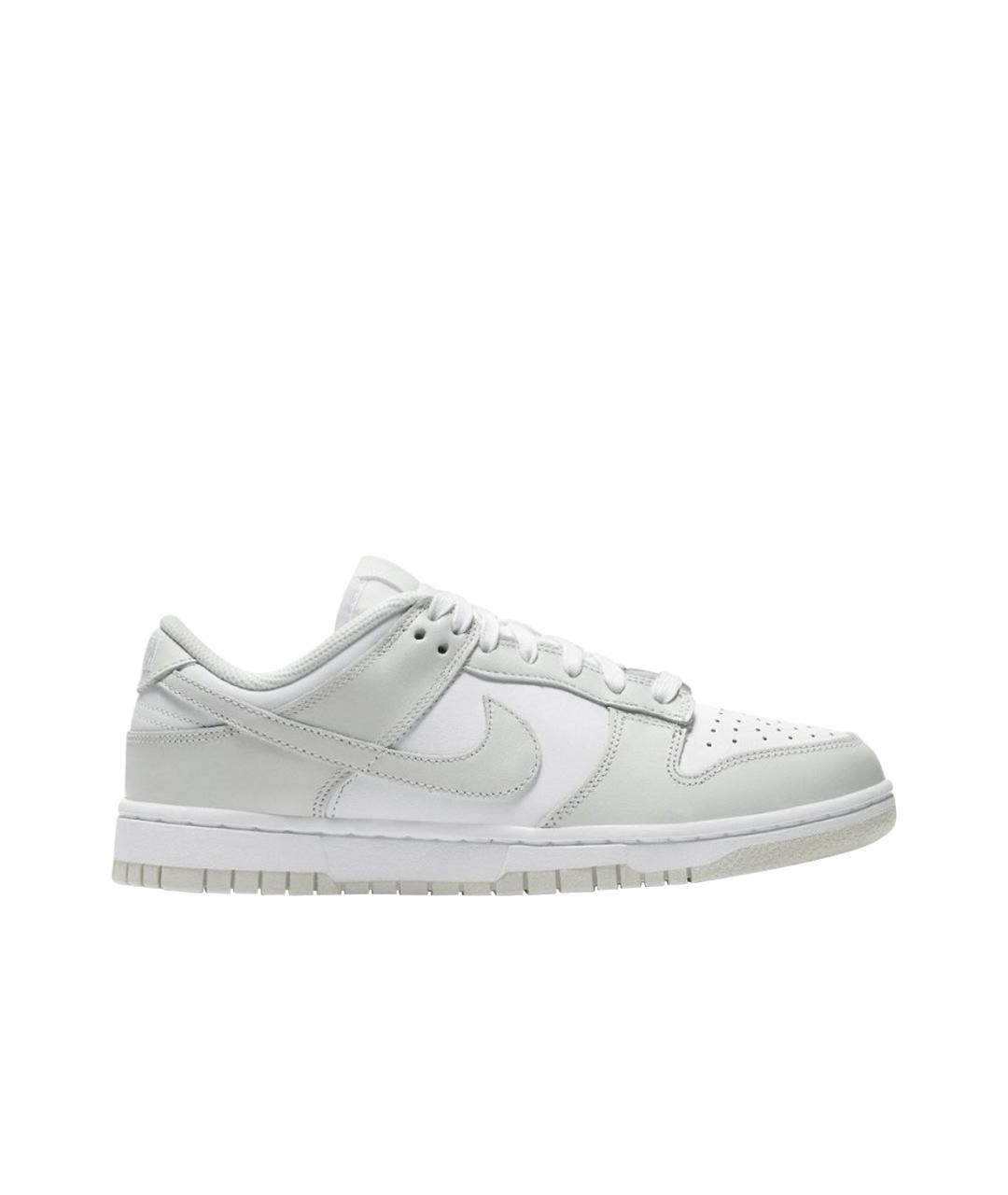 NIKE Серые кожаные кроссовки, фото 1