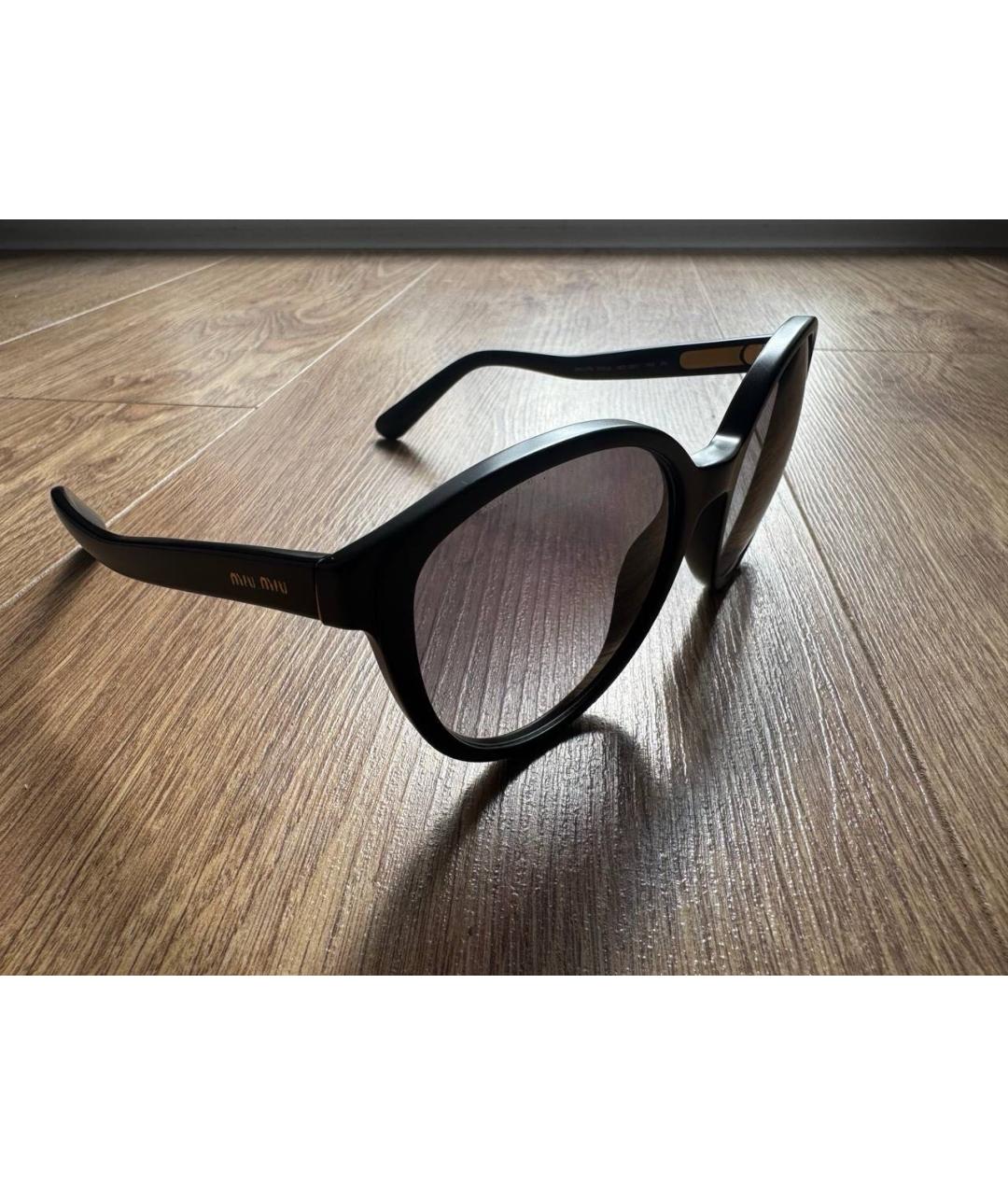MIU MIU Черные солнцезащитные очки, фото 2