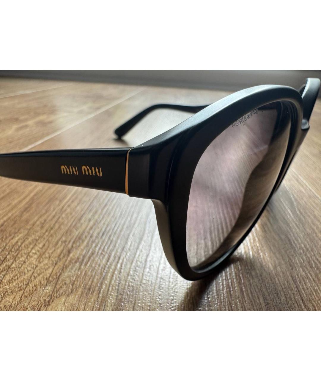 MIU MIU Черные солнцезащитные очки, фото 3