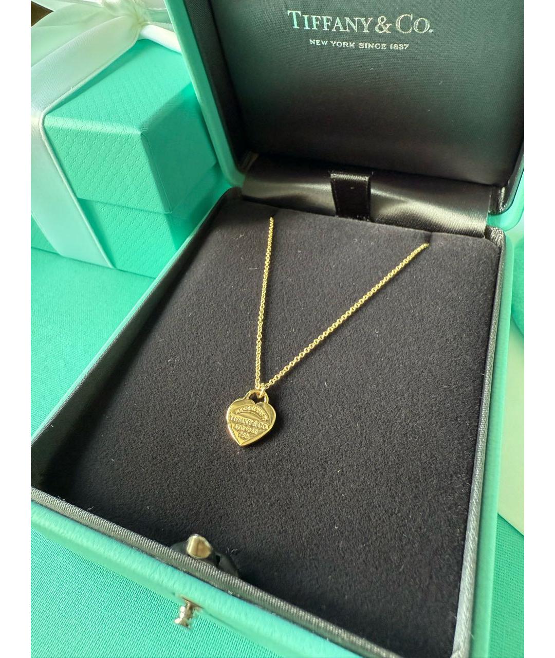 TIFFANY&CO Золотая подвеска из желтого золота, фото 4
