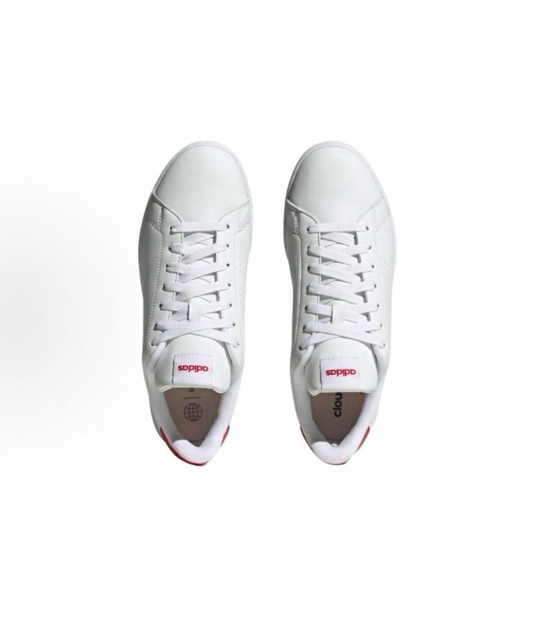 ADIDAS Белые кожаные низкие кроссовки / кеды, фото 4