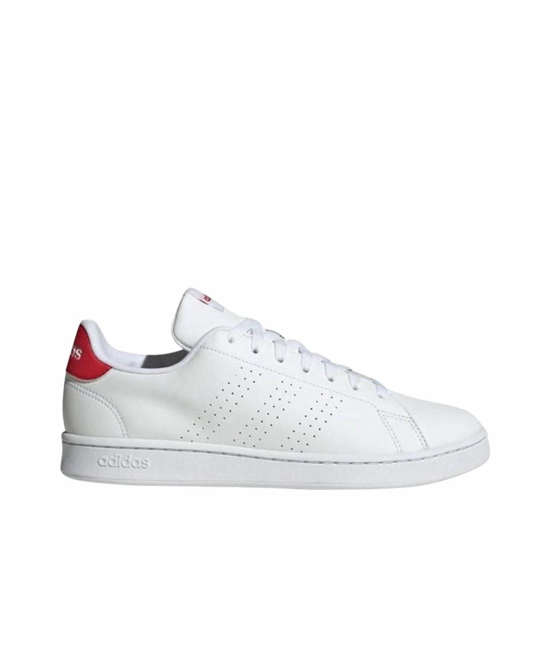 ADIDAS Белые кожаные низкие кроссовки / кеды, фото 1