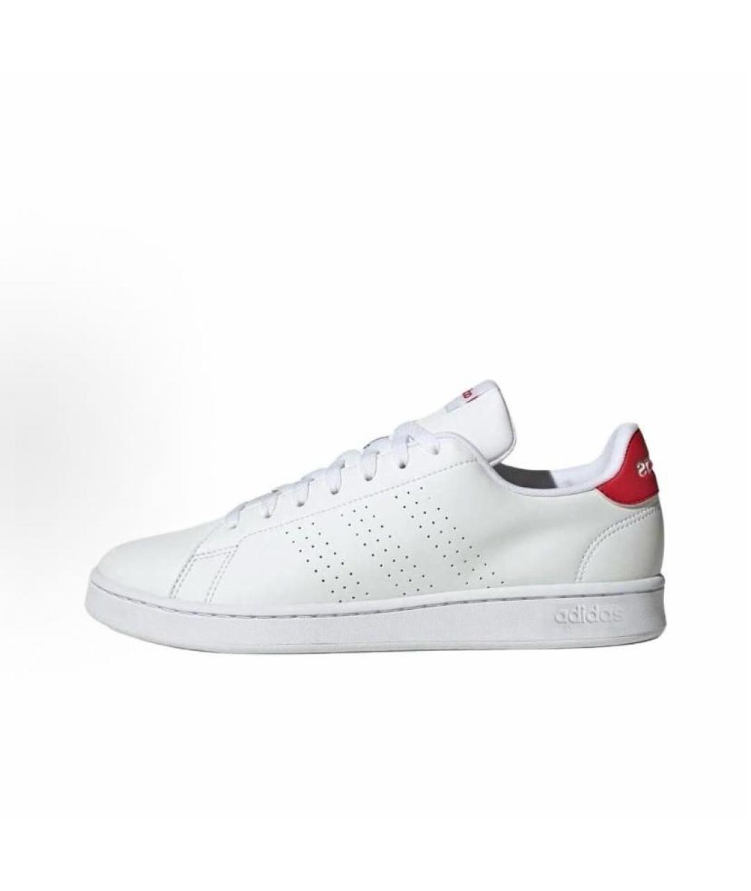 ADIDAS Белые кожаные низкие кроссовки / кеды, фото 3