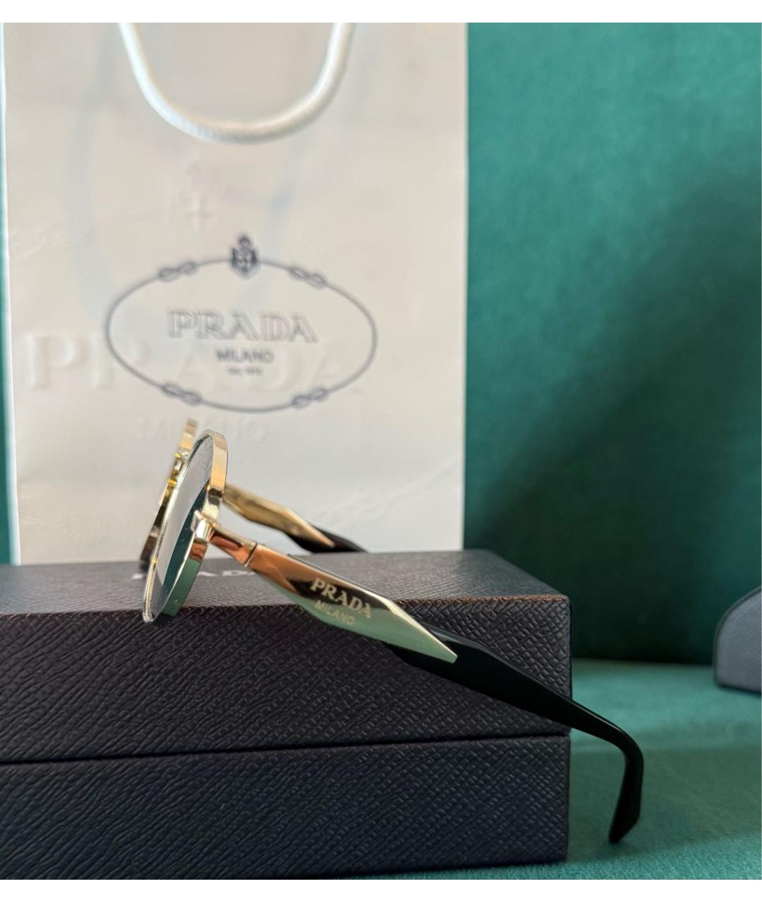 PRADA Металлические солнцезащитные очки, фото 5