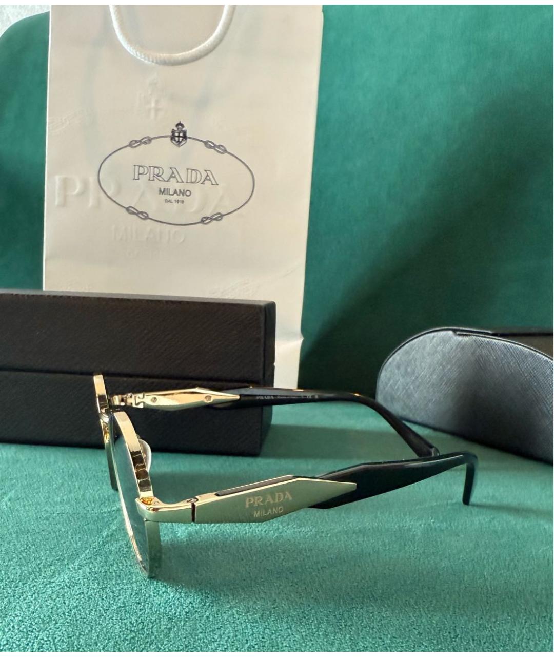 PRADA Металлические солнцезащитные очки, фото 2