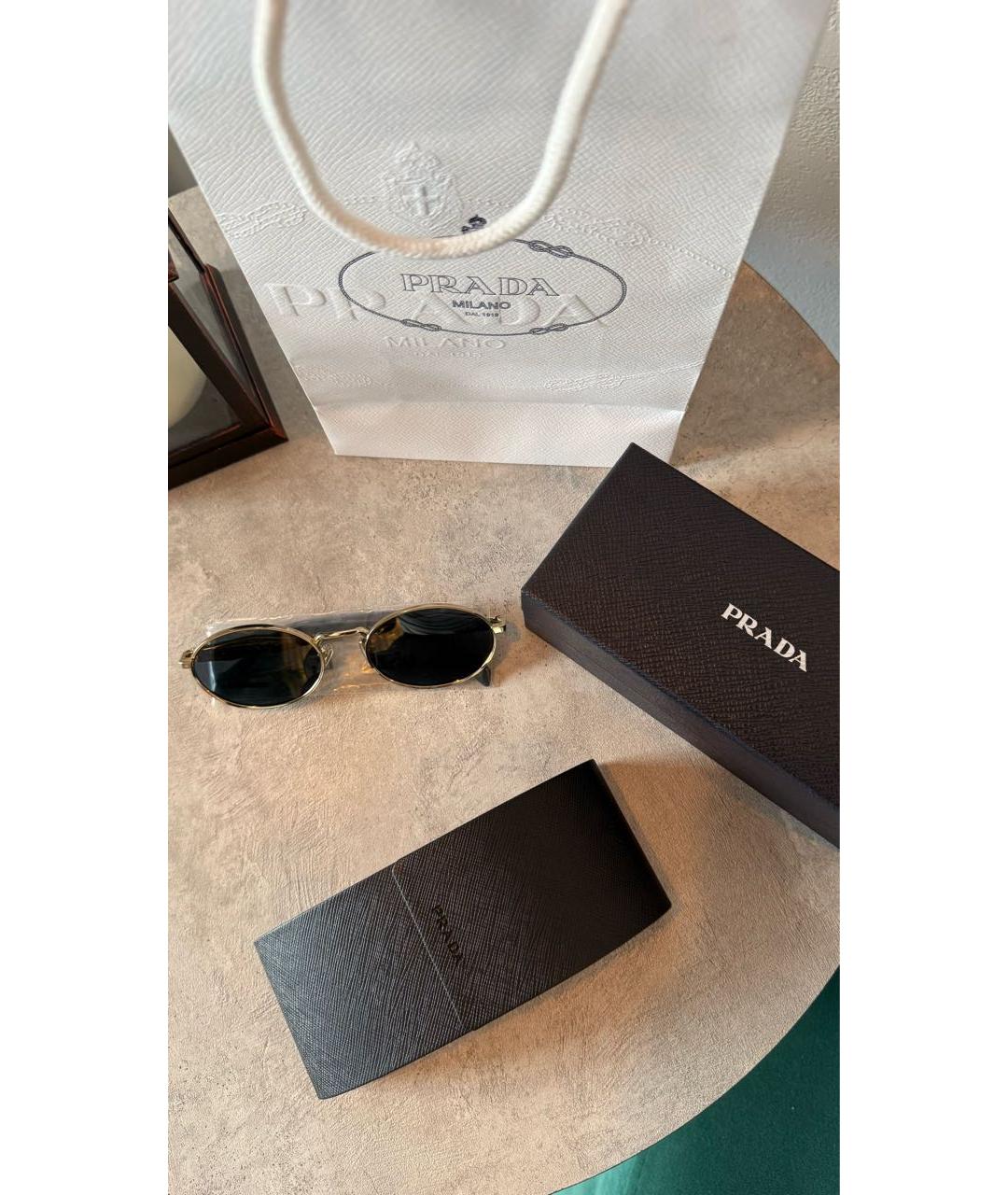 PRADA Металлические солнцезащитные очки, фото 4