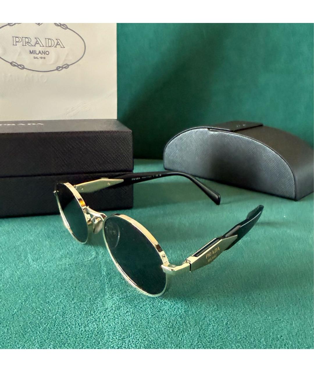 PRADA Металлические солнцезащитные очки, фото 6