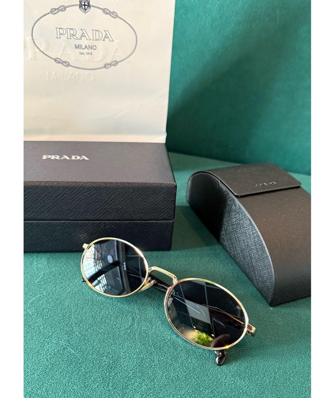 PRADA Металлические солнцезащитные очки, фото 3