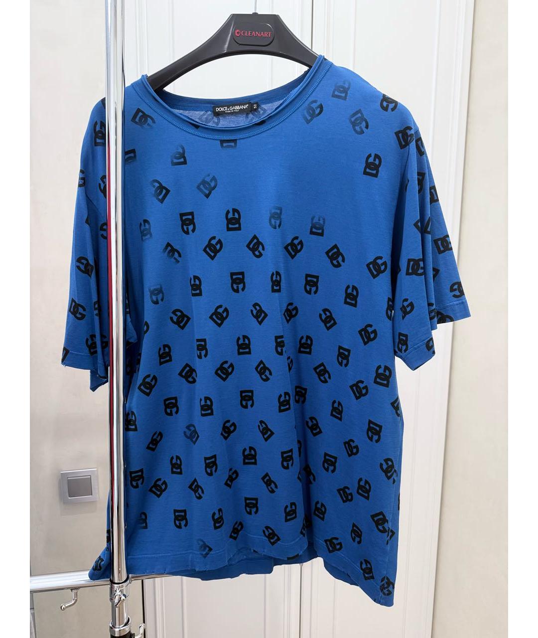 DOLCE&GABBANA Синяя футболка, фото 5