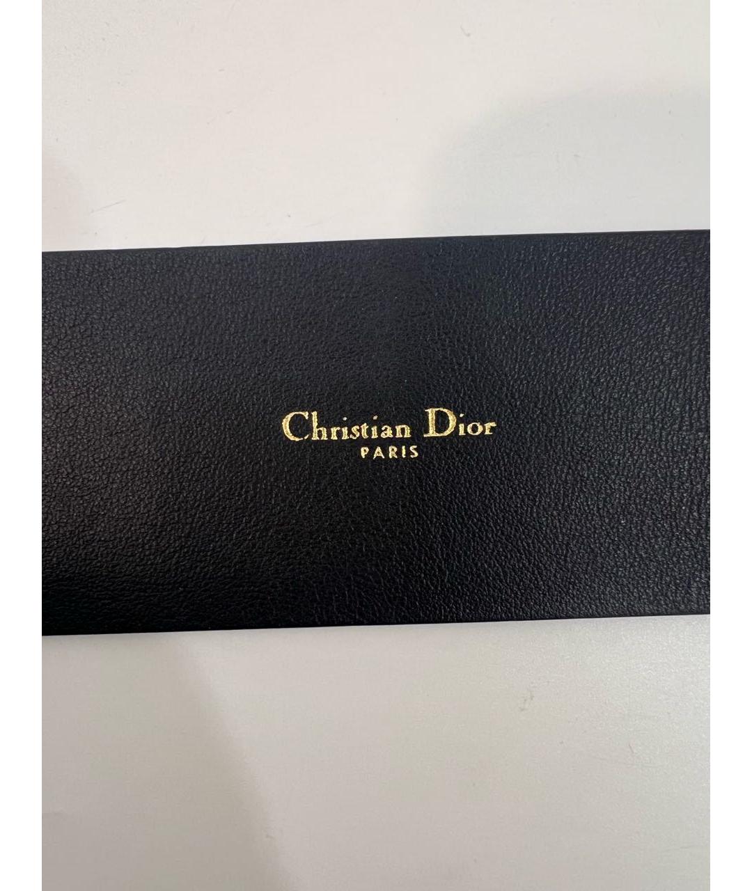 CHRISTIAN DIOR Черный кожаный ремень, фото 4