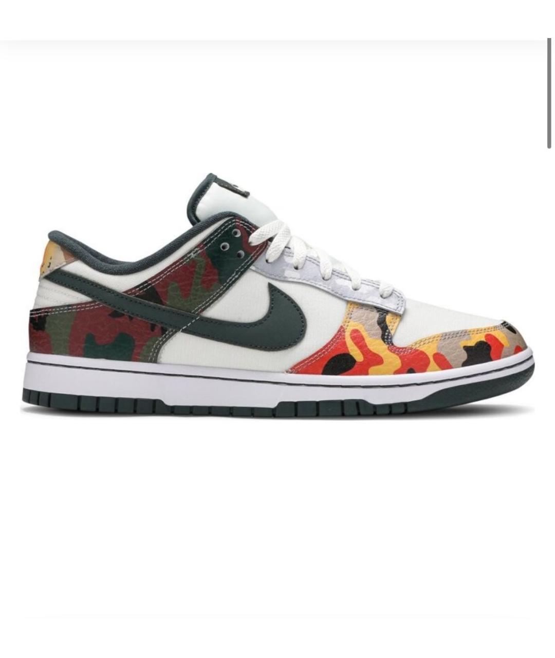 NIKE Мульти кожаные низкие кроссовки / кеды, фото 7