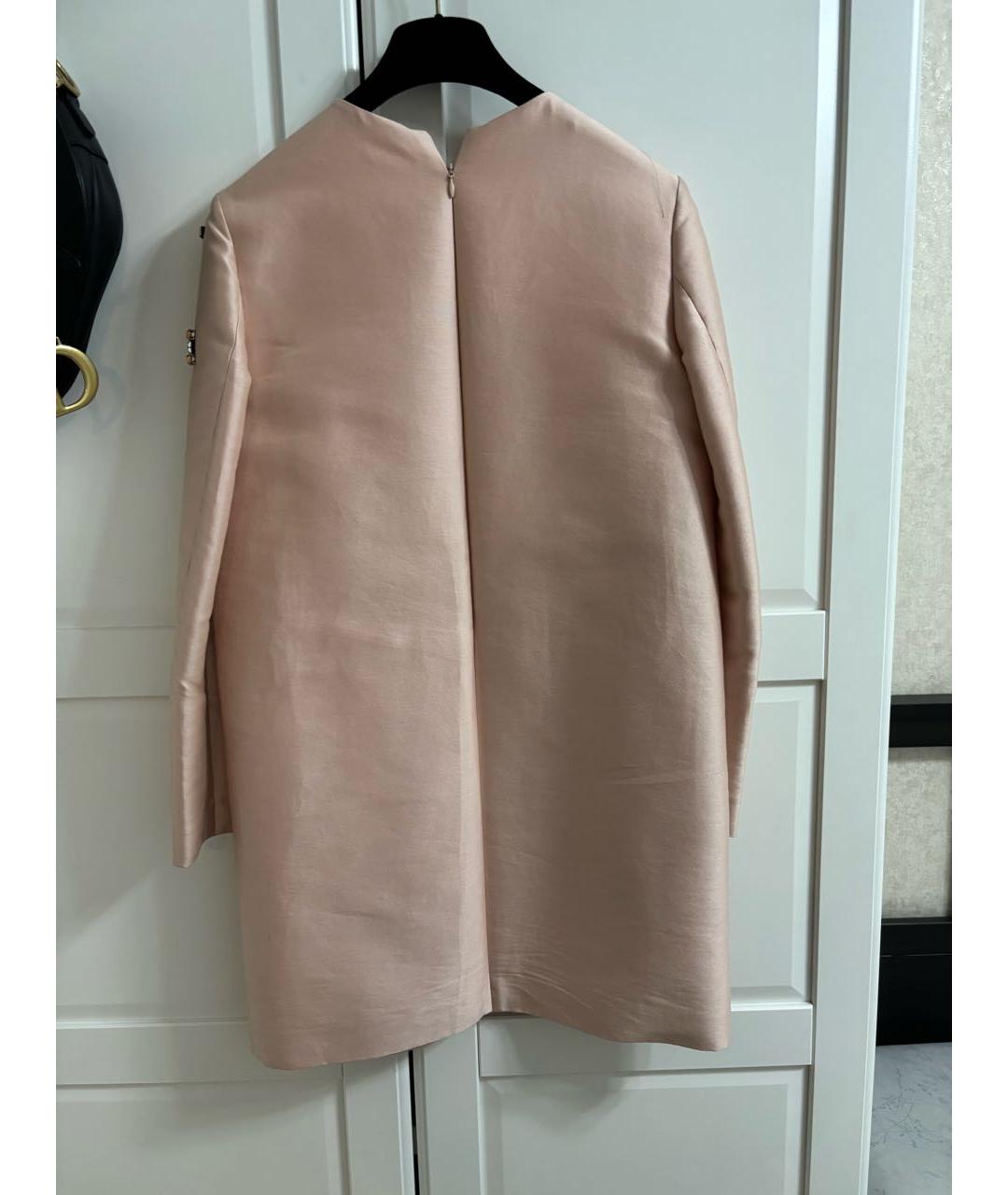 STELLA MCCARTNEY Розовое шелковое коктейльное платье, фото 2