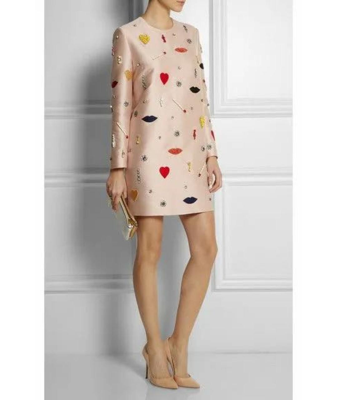 STELLA MCCARTNEY Розовое шелковое коктейльное платье, фото 6