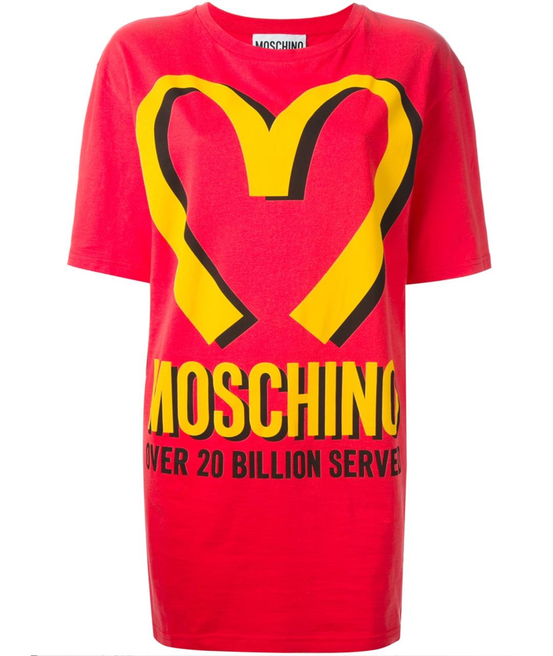 MOSCHINO Красная футболка, фото 6