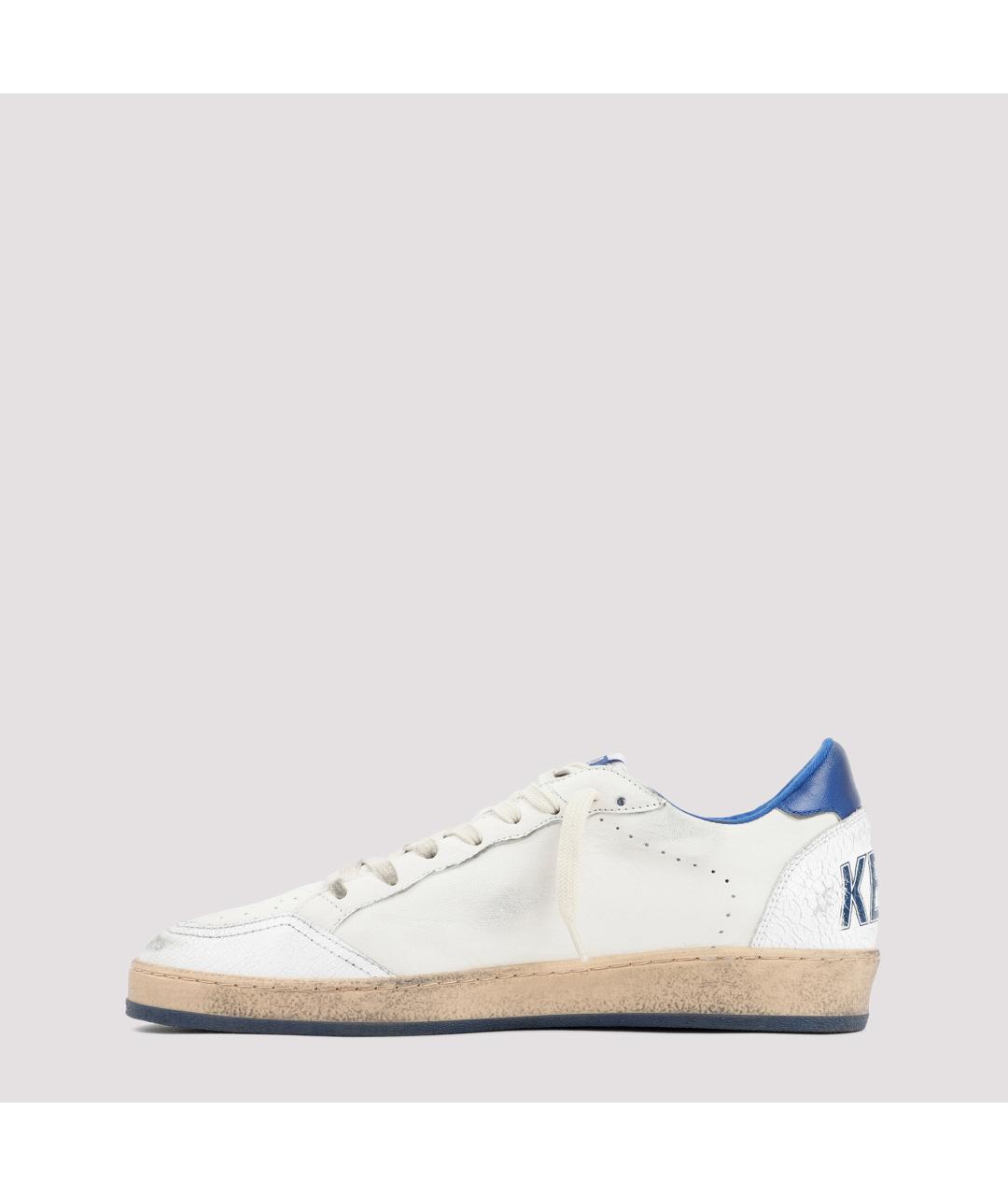 GOLDEN GOOSE DELUXE BRAND Белые кожаные низкие кроссовки / кеды, фото 2