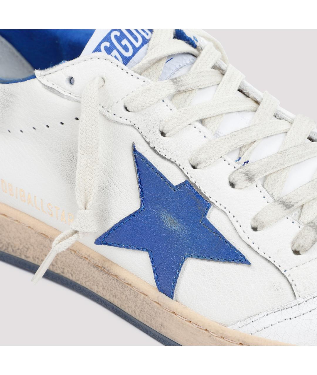 GOLDEN GOOSE DELUXE BRAND Белые кожаные низкие кроссовки / кеды, фото 3