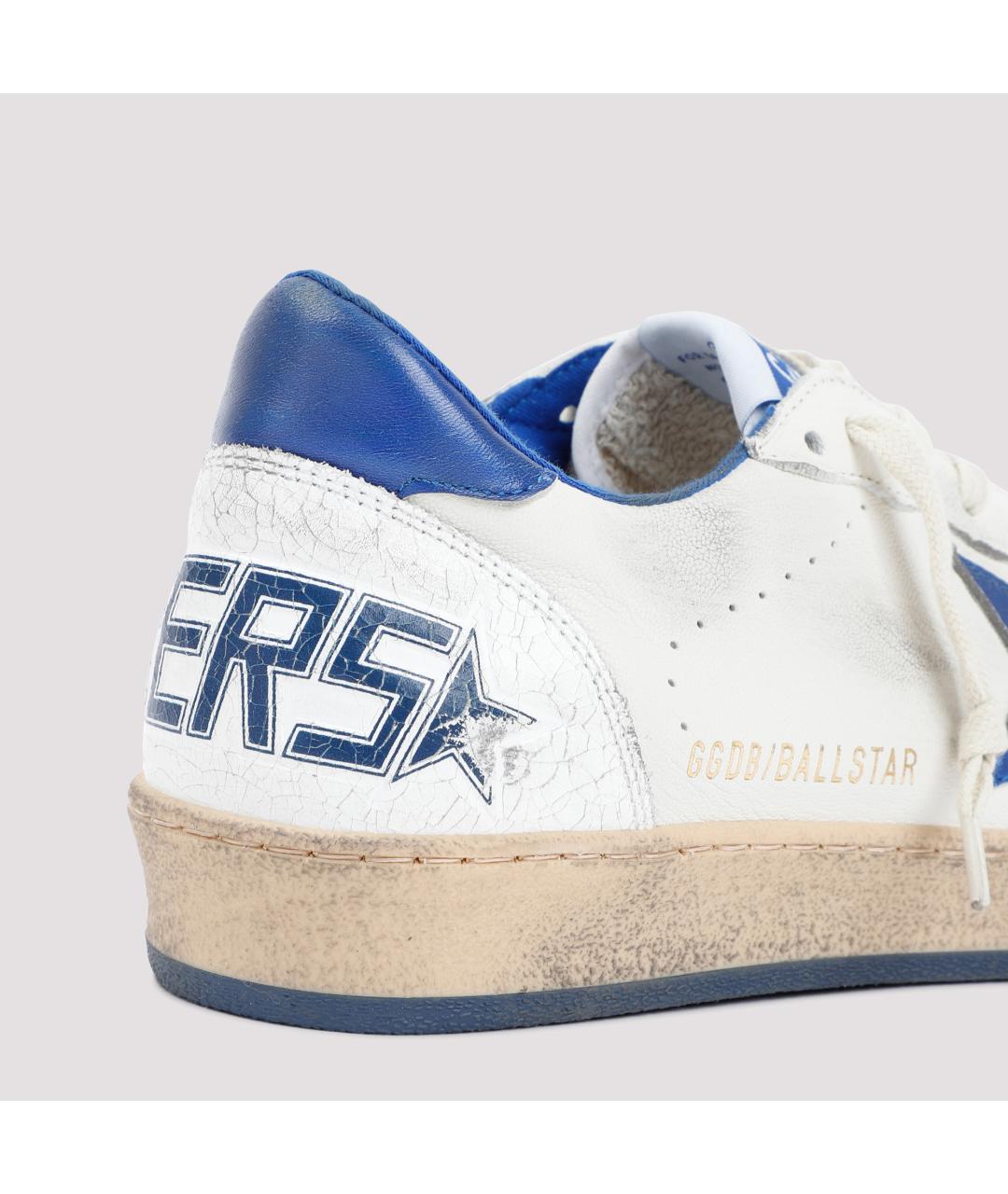 GOLDEN GOOSE DELUXE BRAND Белые кожаные низкие кроссовки / кеды, фото 4