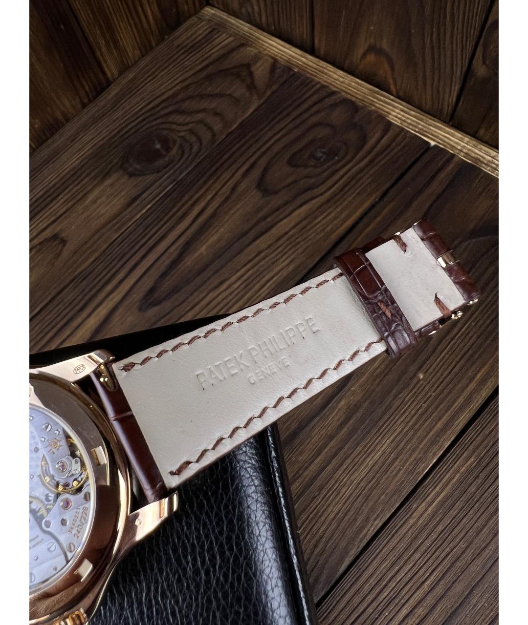 PATEK PHILIPPE Коричневые часы из розового золота, фото 6