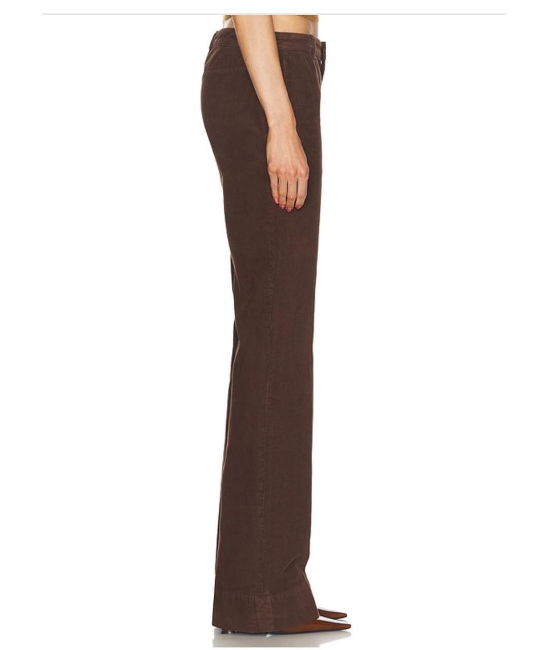 SAINT LAURENT Коричневые прямые джинсы, фото 5