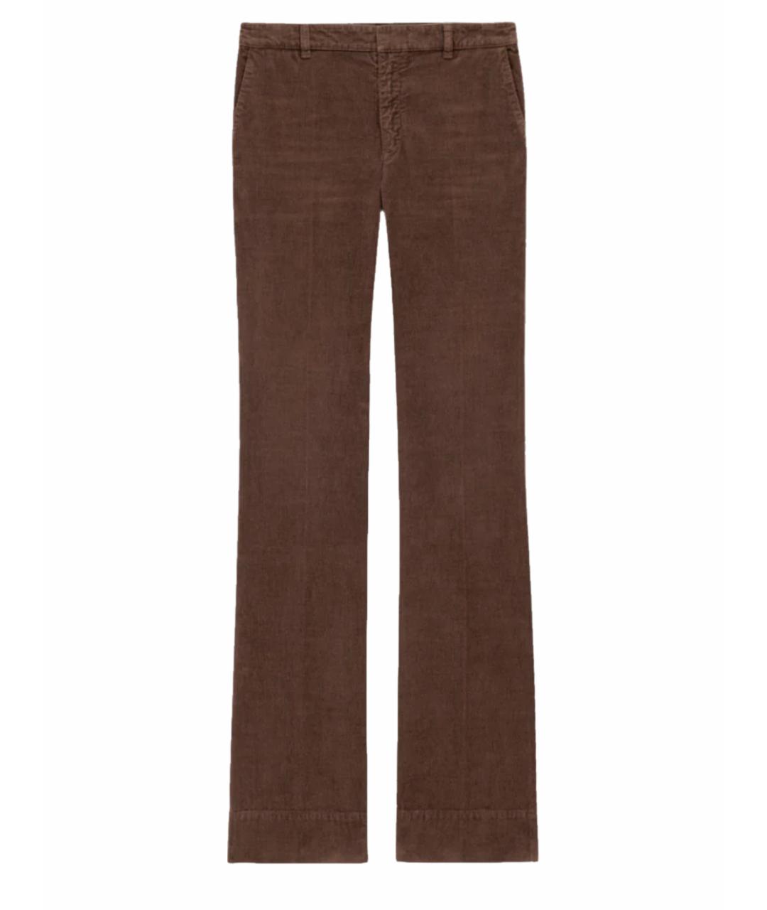 SAINT LAURENT Коричневые прямые джинсы, фото 1