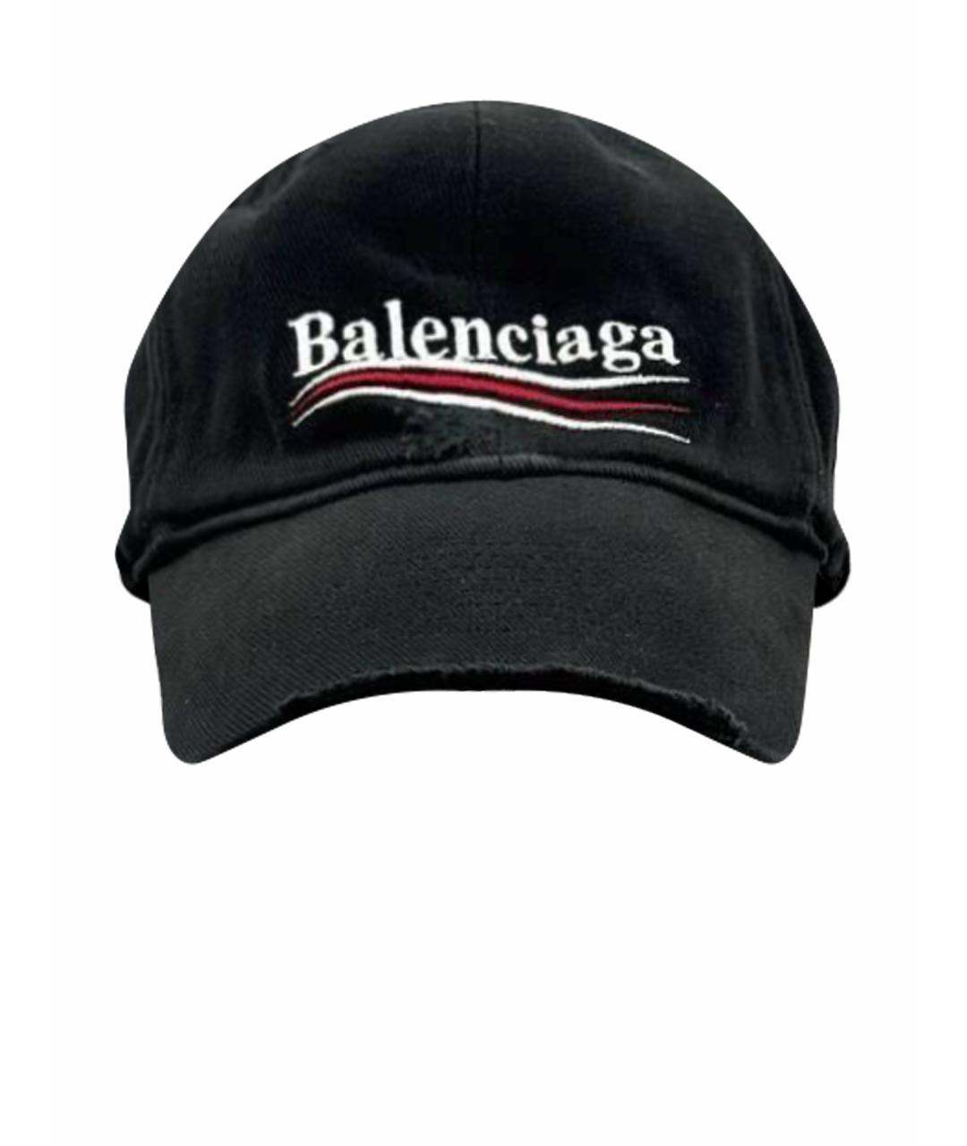 BALENCIAGA Черная кепка/бейсболка, фото 1