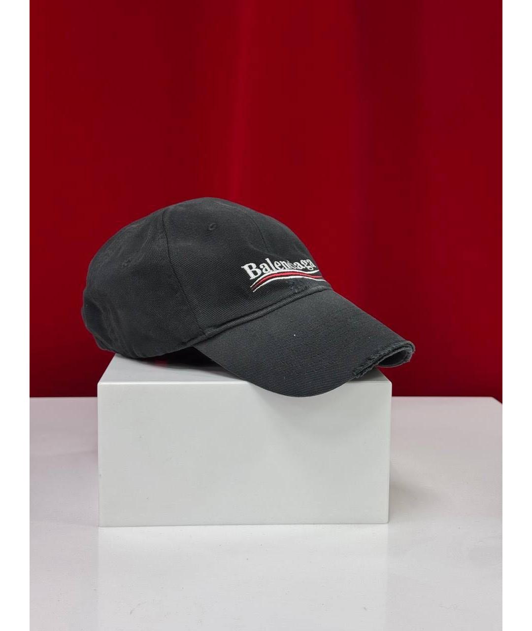 BALENCIAGA Черная кепка/бейсболка, фото 4