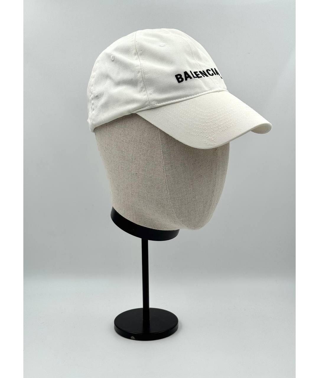 BALENCIAGA Белая кепка/бейсболка, фото 2