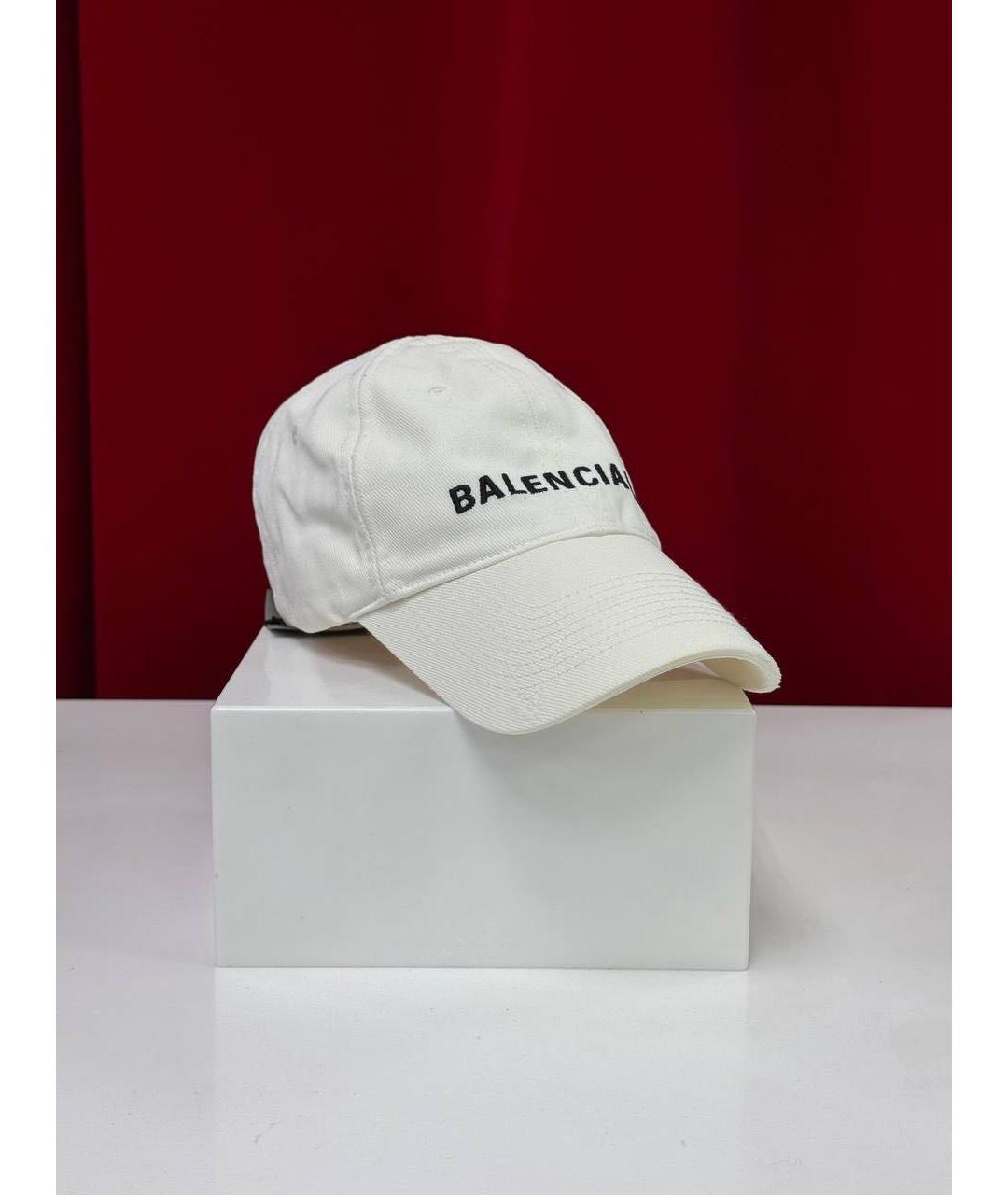 BALENCIAGA Белая кепка/бейсболка, фото 4