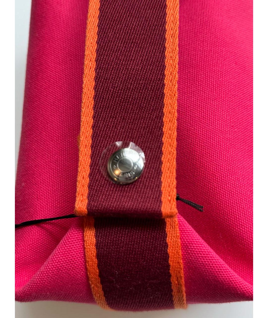 HERMES Фуксия хлопковая косметичка, фото 4