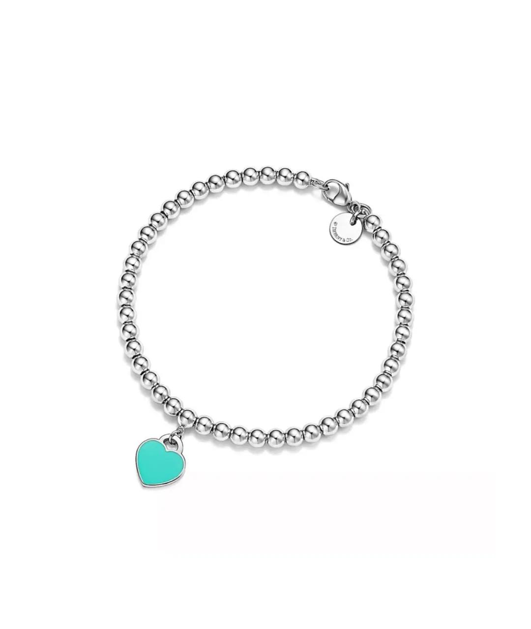 TIFFANY&CO Бирюзовый серебряный браслет, фото 1