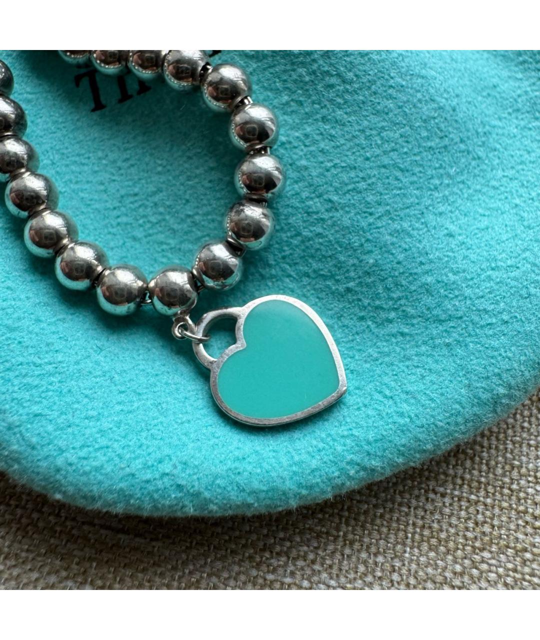 TIFFANY&CO Бирюзовый серебряный браслет, фото 4