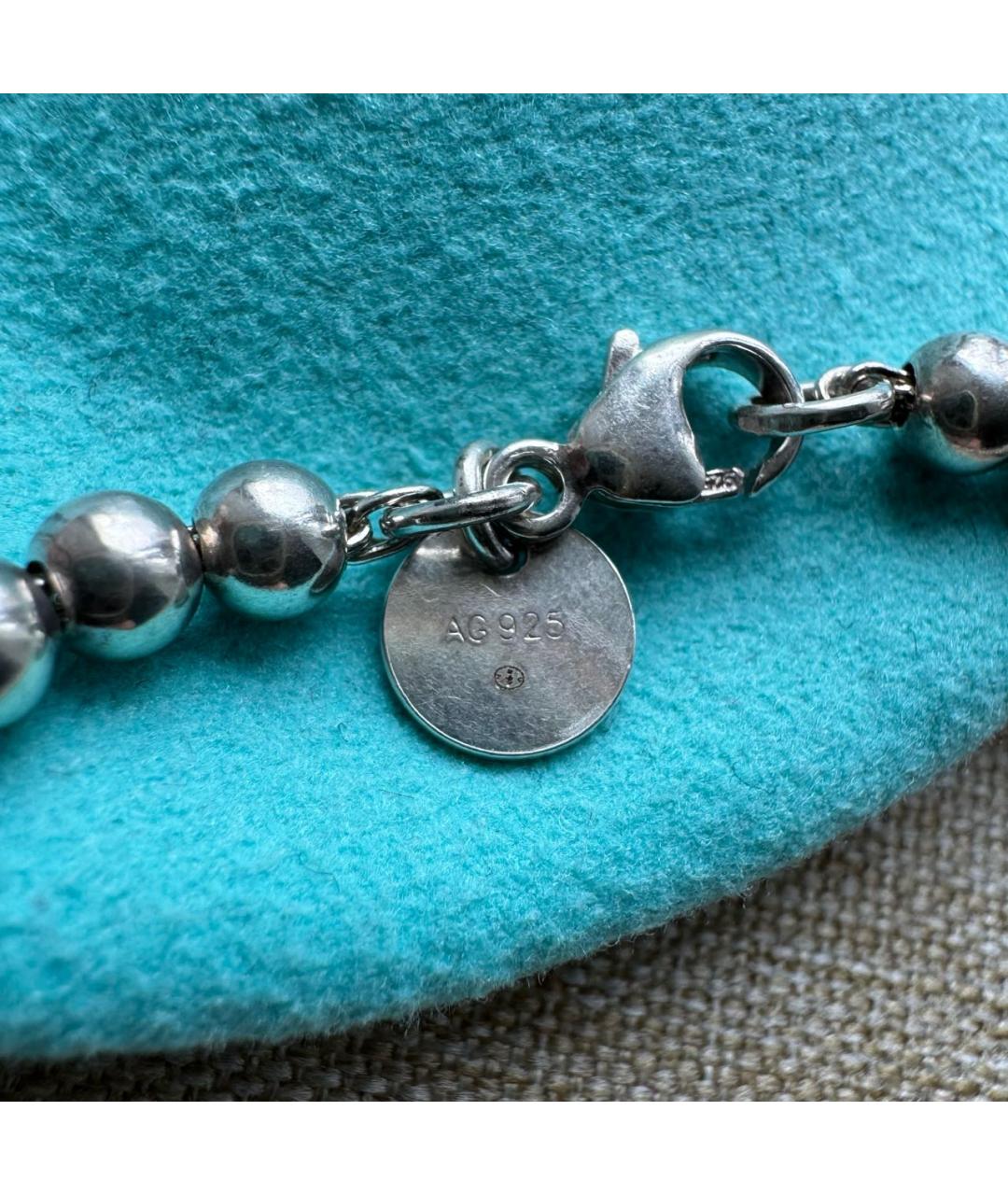 TIFFANY&CO Бирюзовый серебряный браслет, фото 7