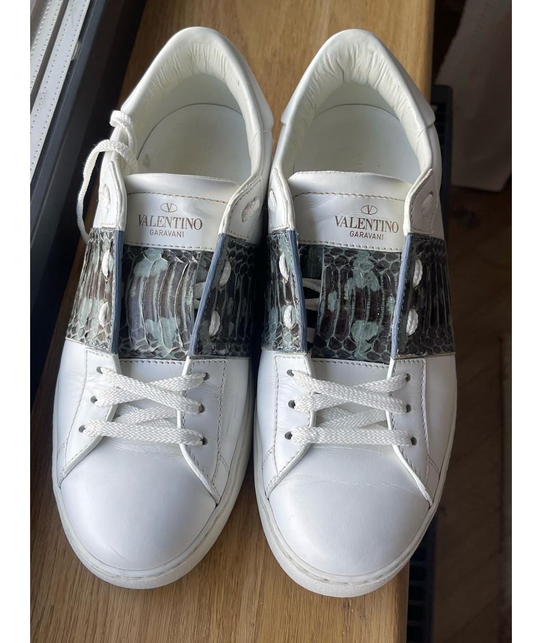 VALENTINO Белые кожаные кеды, фото 4