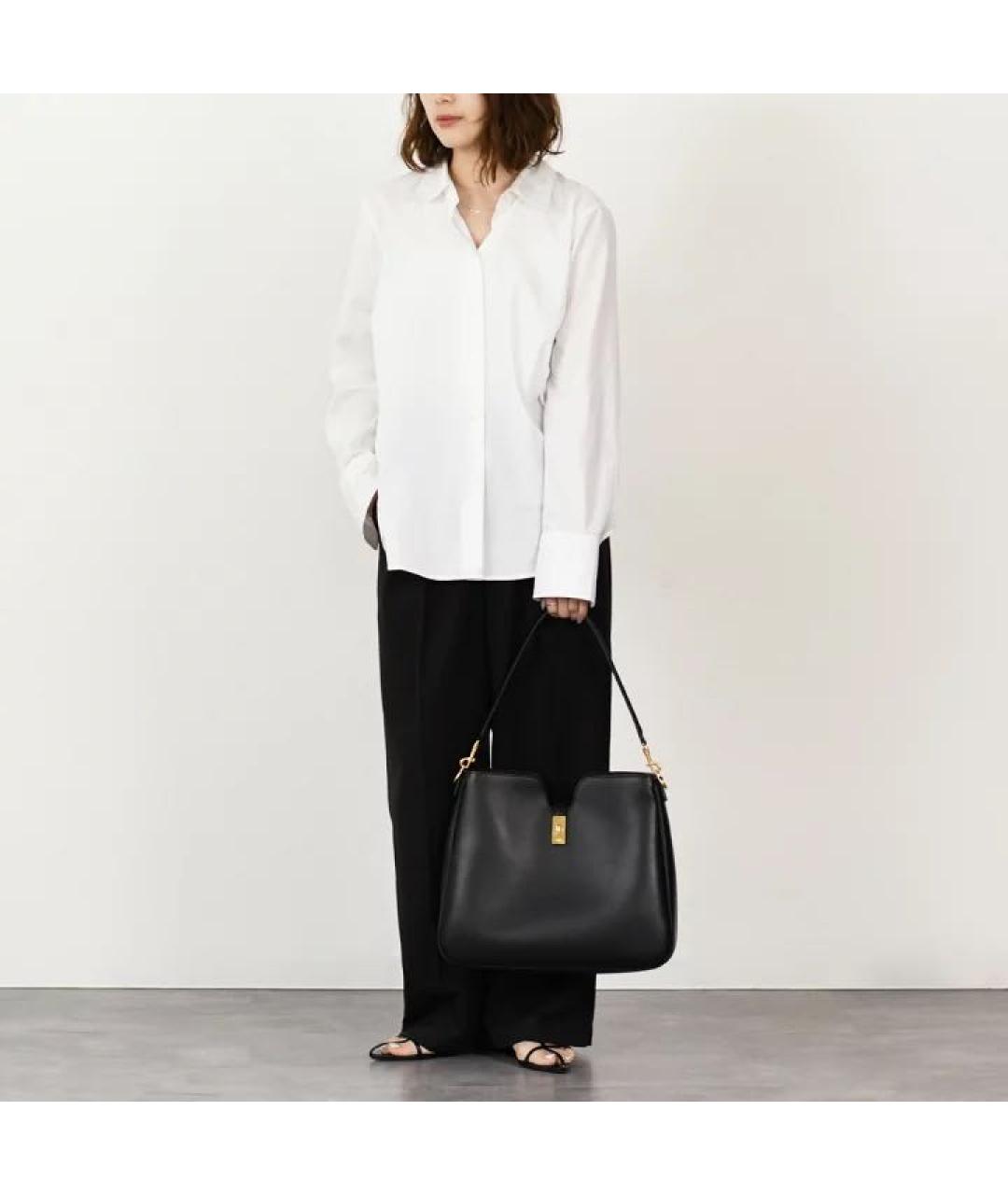 CELINE Черная кожаная сумка через плечо, фото 4