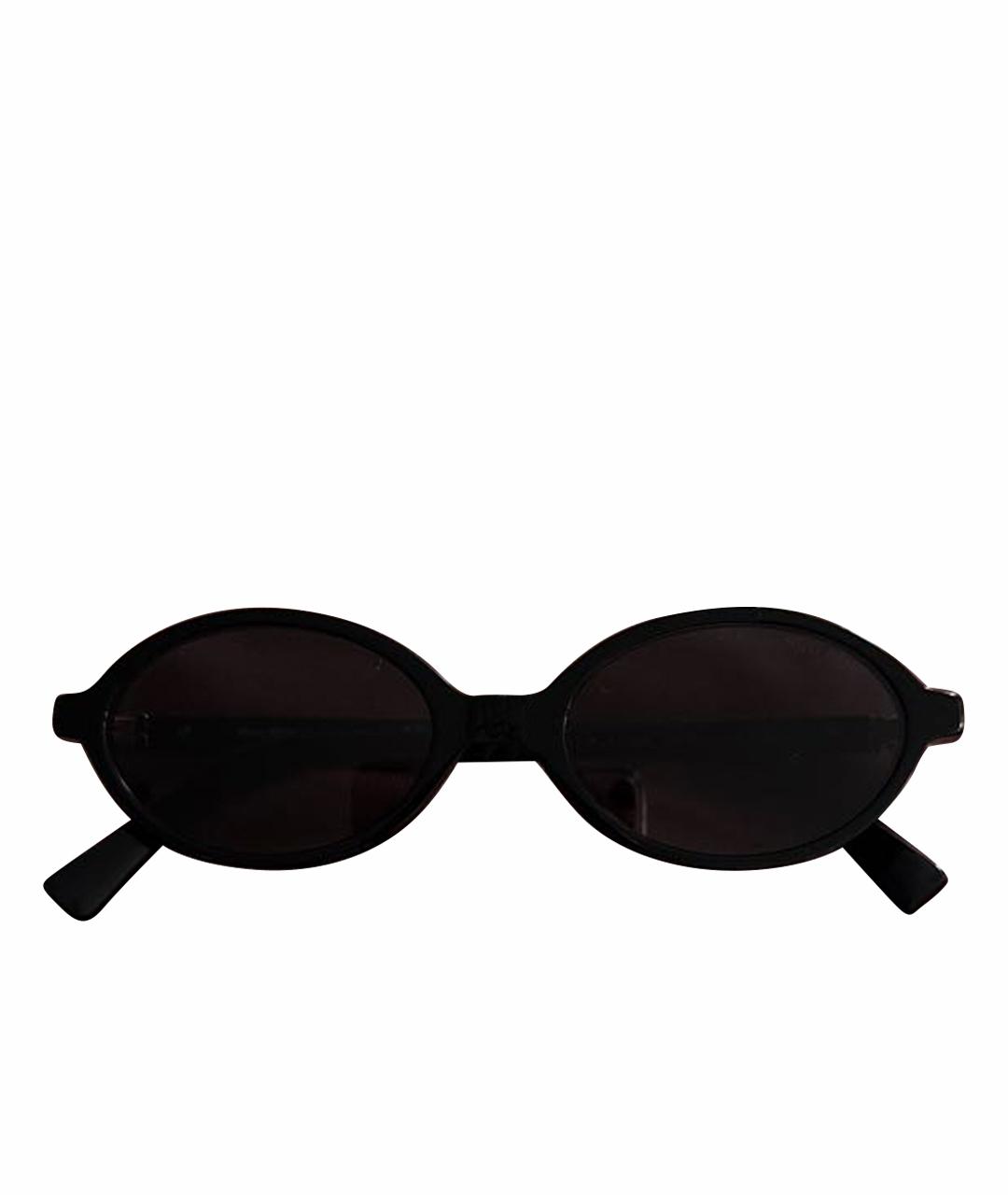 MIU MIU Черные пластиковые солнцезащитные очки, фото 1