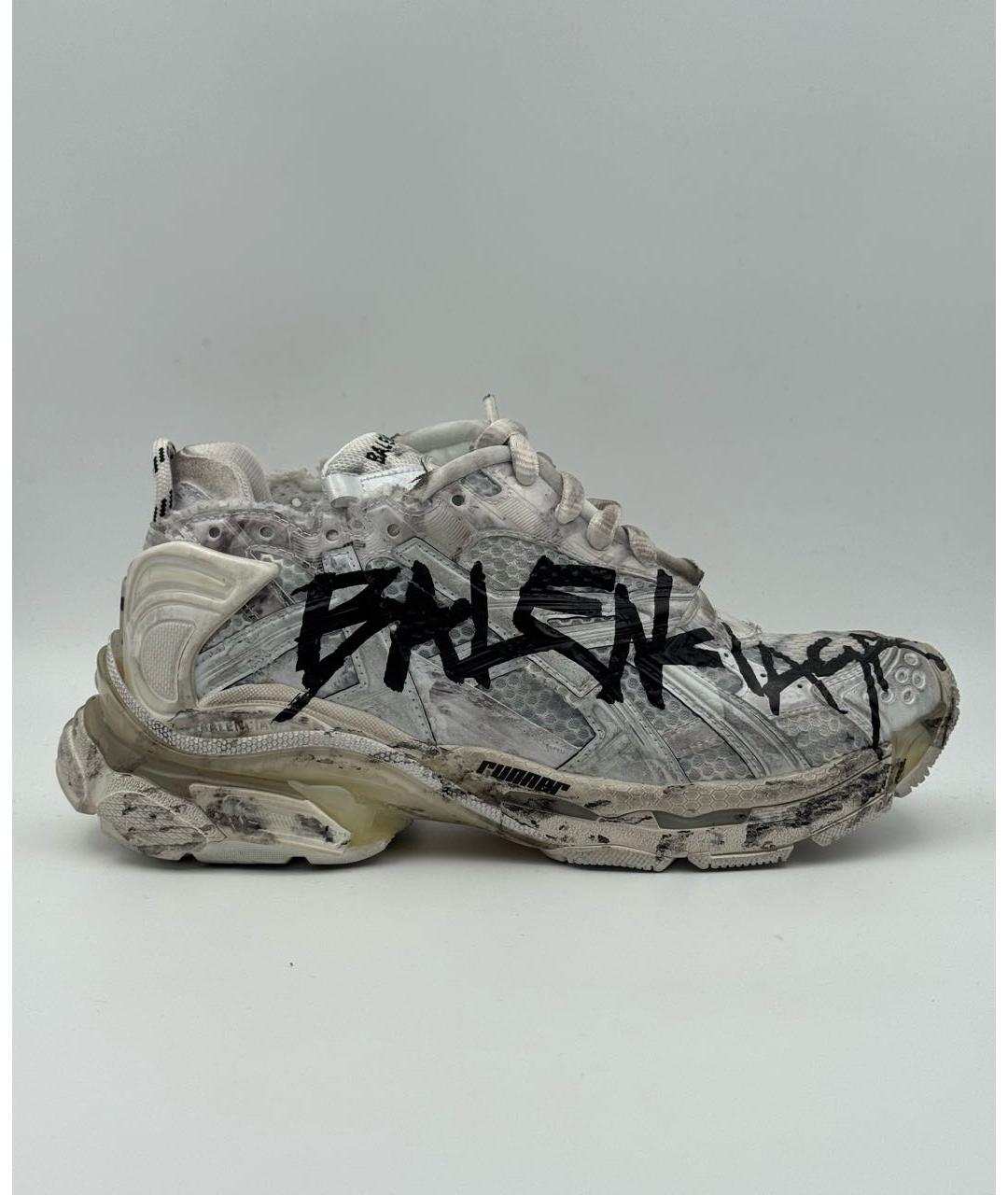 BALENCIAGA Серебряные кроссовки, фото 9