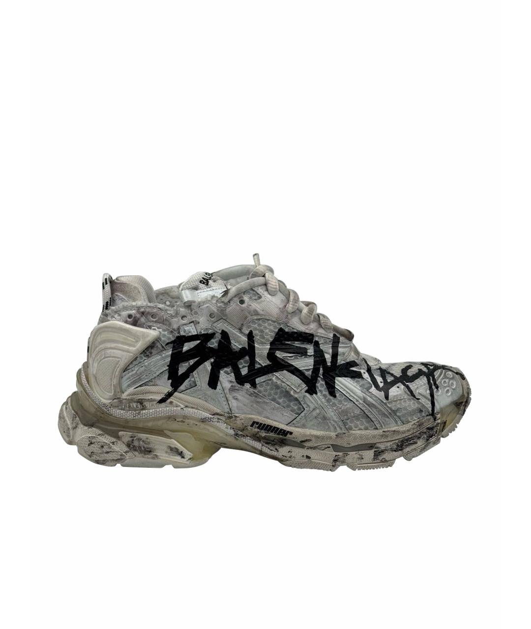 BALENCIAGA Серебряные кроссовки, фото 1