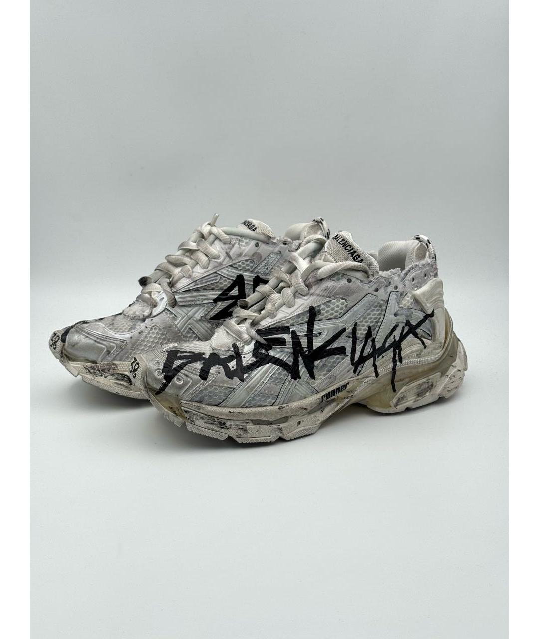 BALENCIAGA Серебряные кроссовки, фото 2