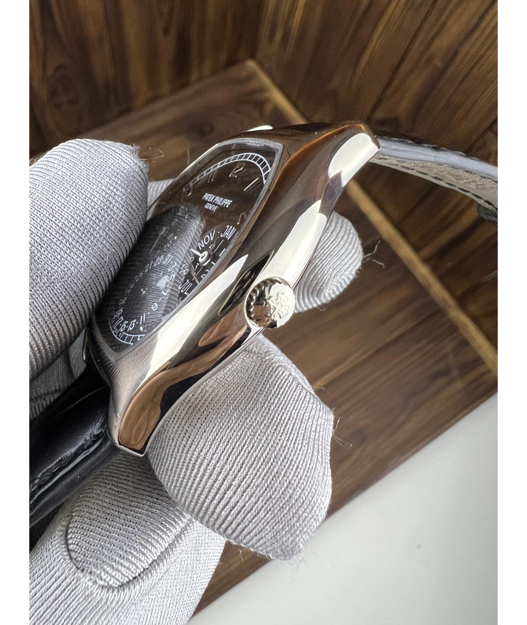 PATEK PHILIPPE Черные часы из белого золота, фото 3