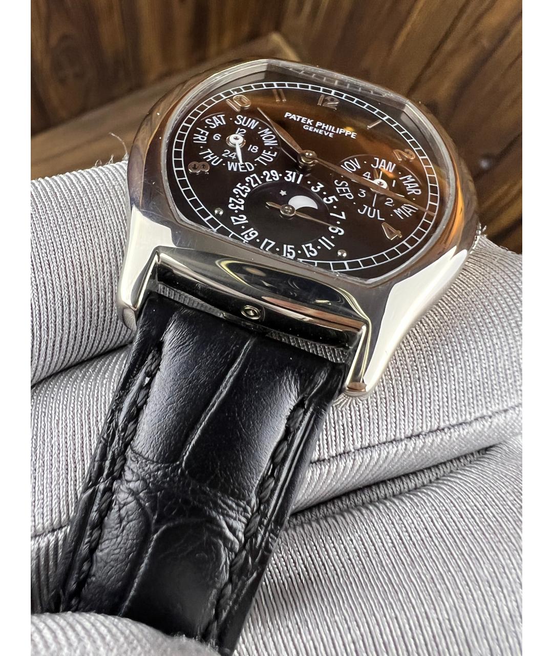 PATEK PHILIPPE Черные часы из белого золота, фото 6