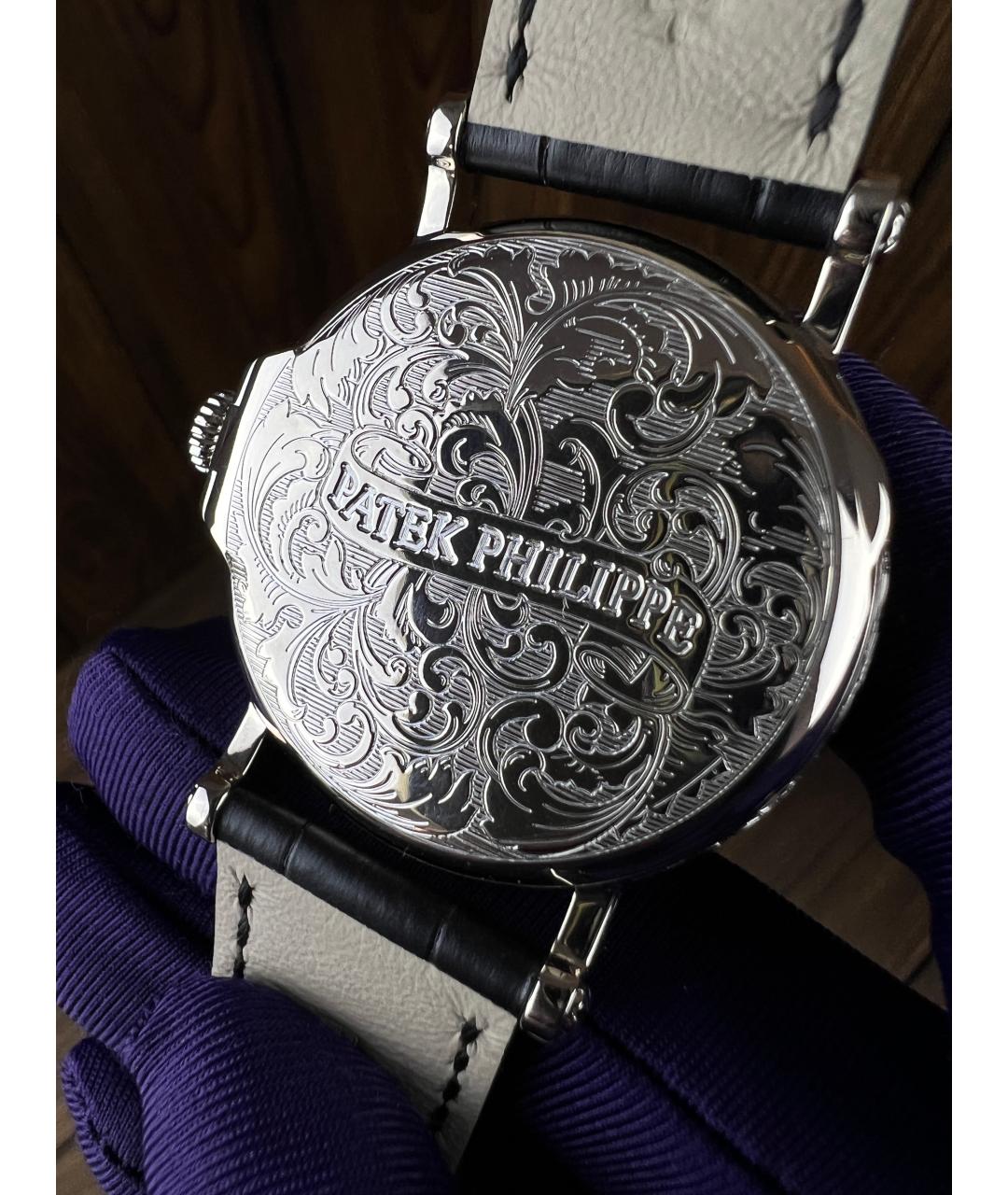 PATEK PHILIPPE Черные часы из белого золота, фото 6