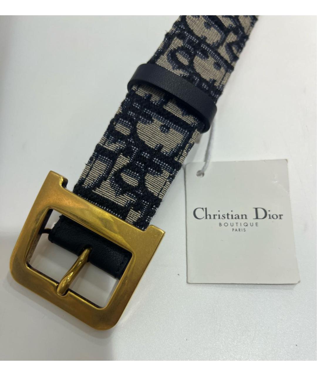 CHRISTIAN DIOR Синий ремень, фото 3