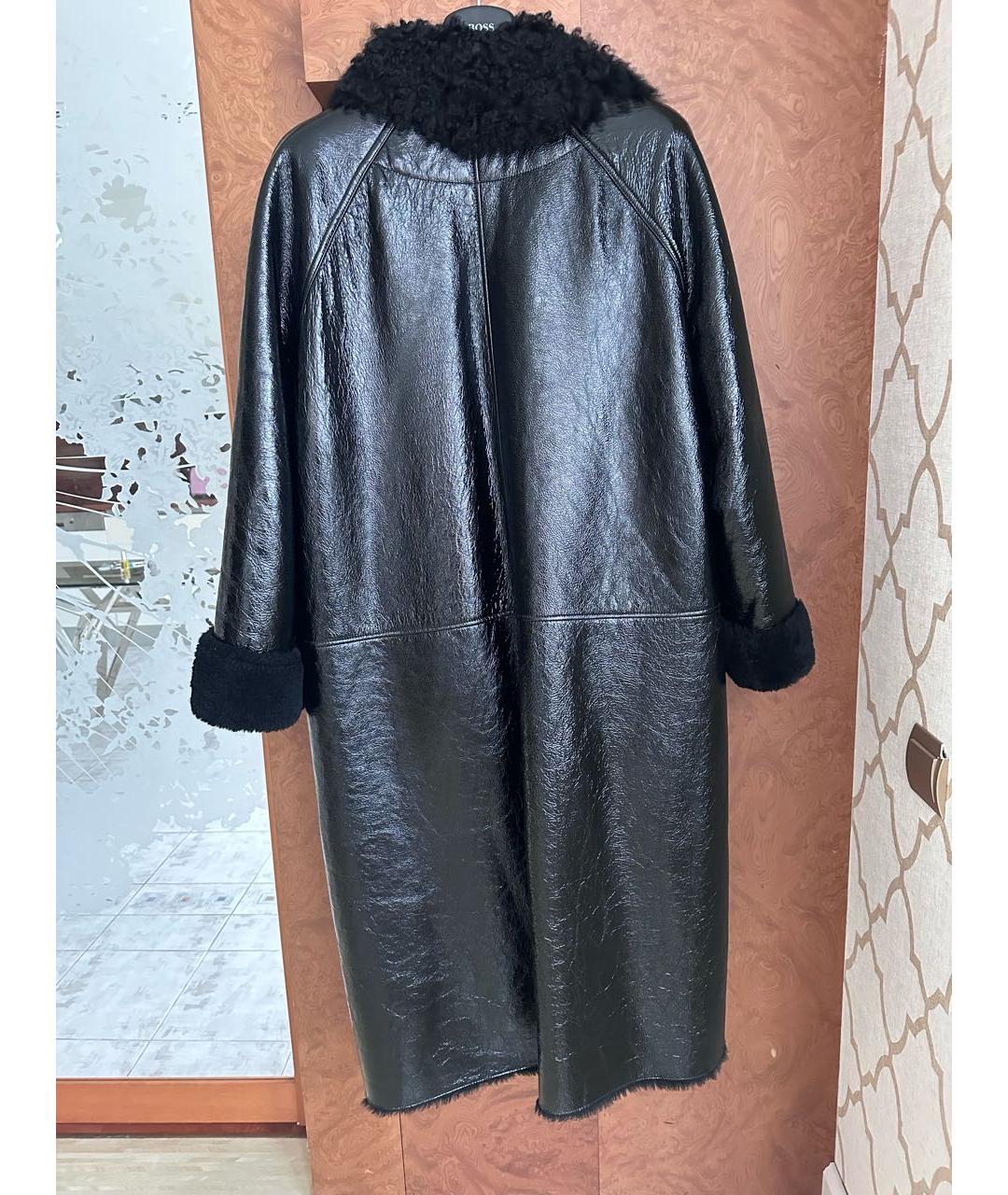LOEWE Черная меховая дубленка, фото 2