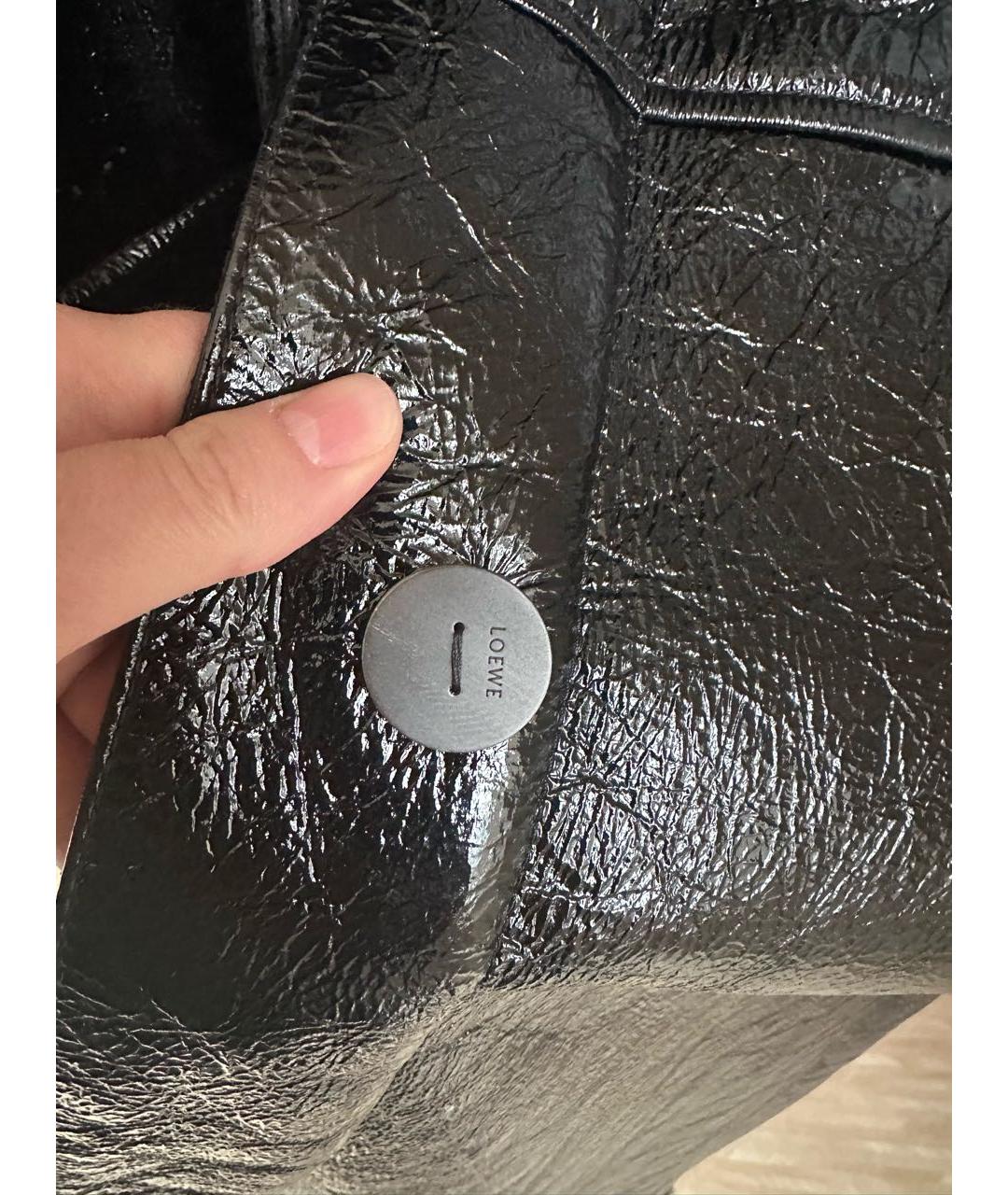 LOEWE Черная меховая дубленка, фото 7