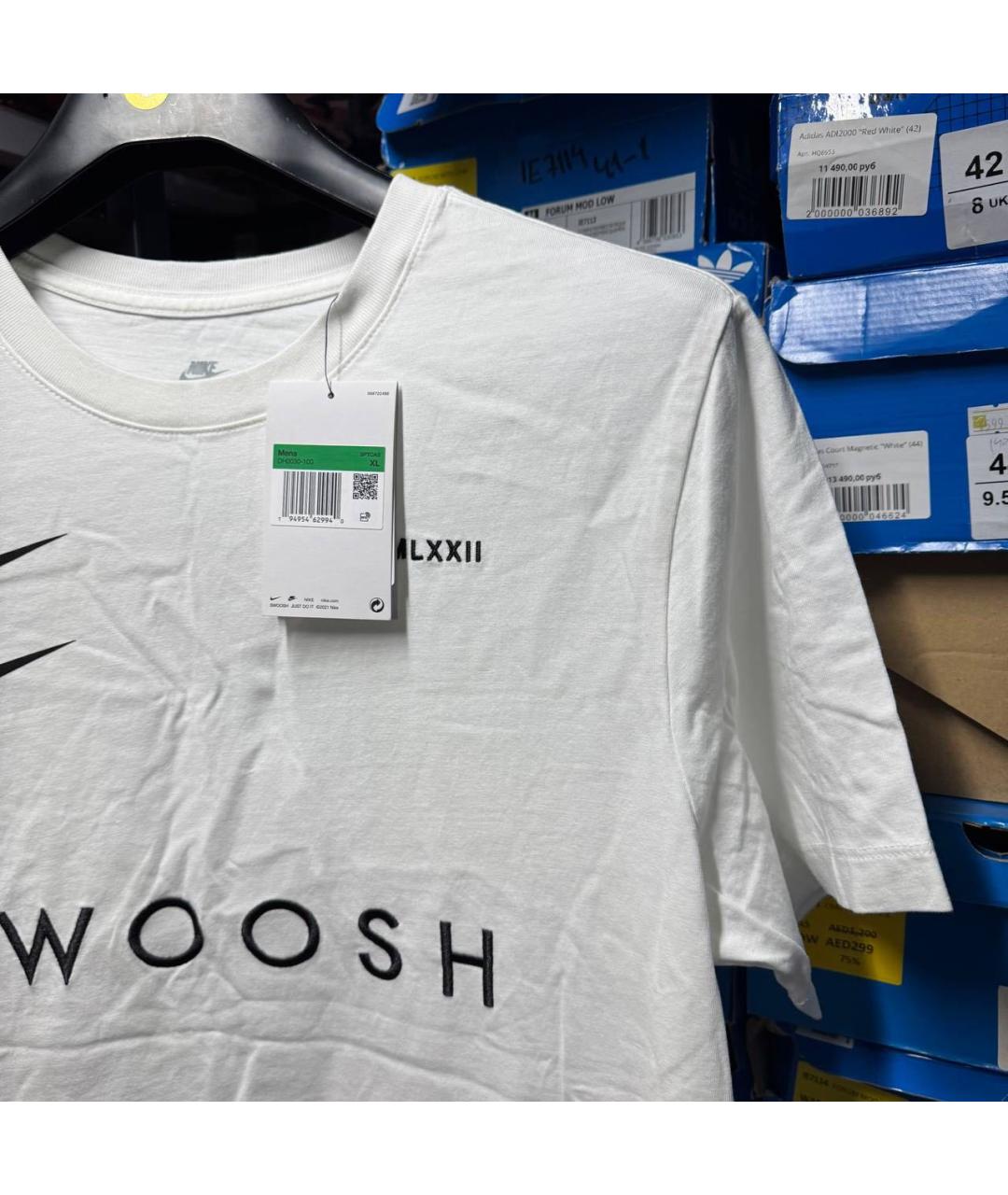 NIKE Белая футболка, фото 4