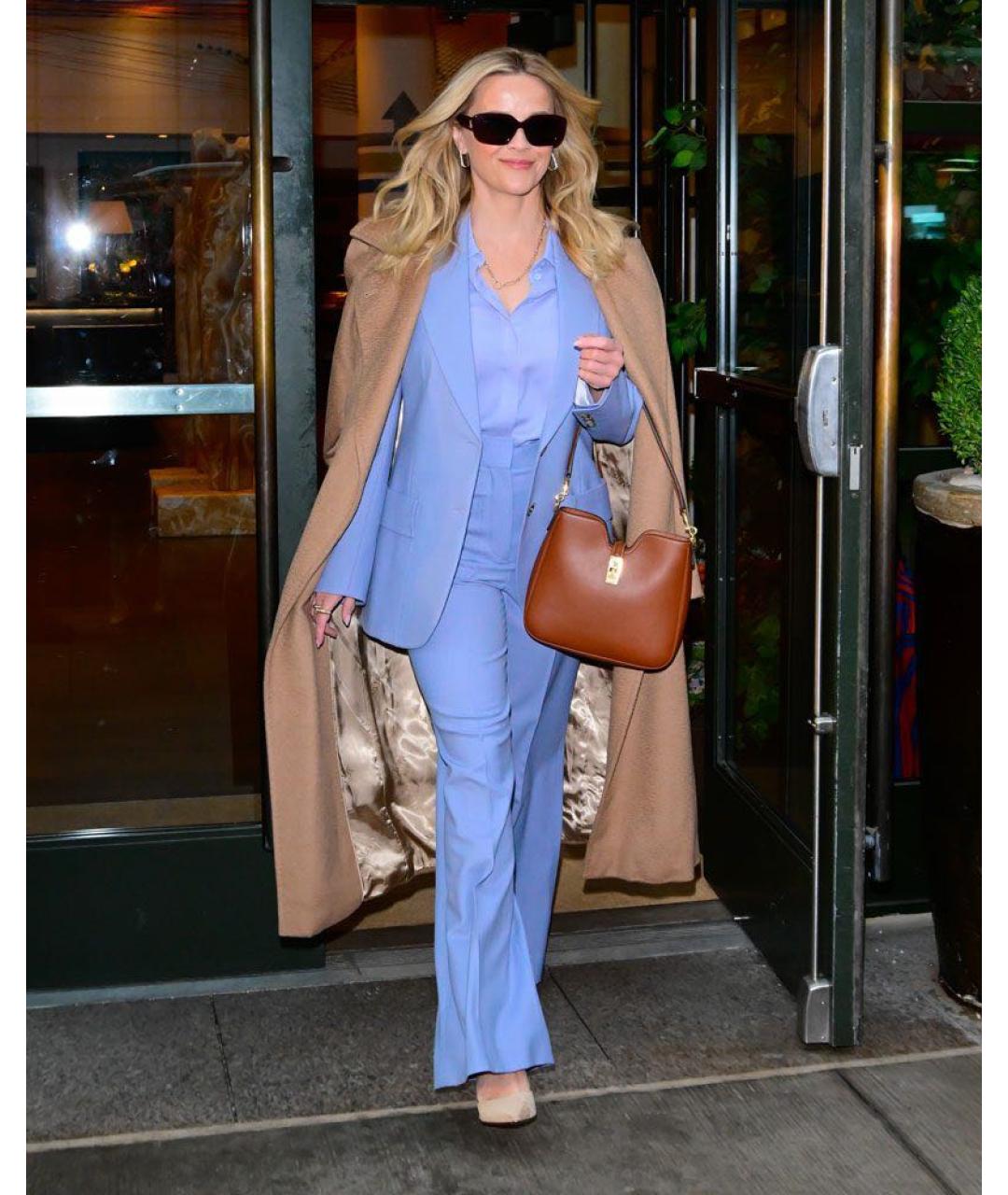 CELINE Коричневая кожаная сумка через плечо, фото 3