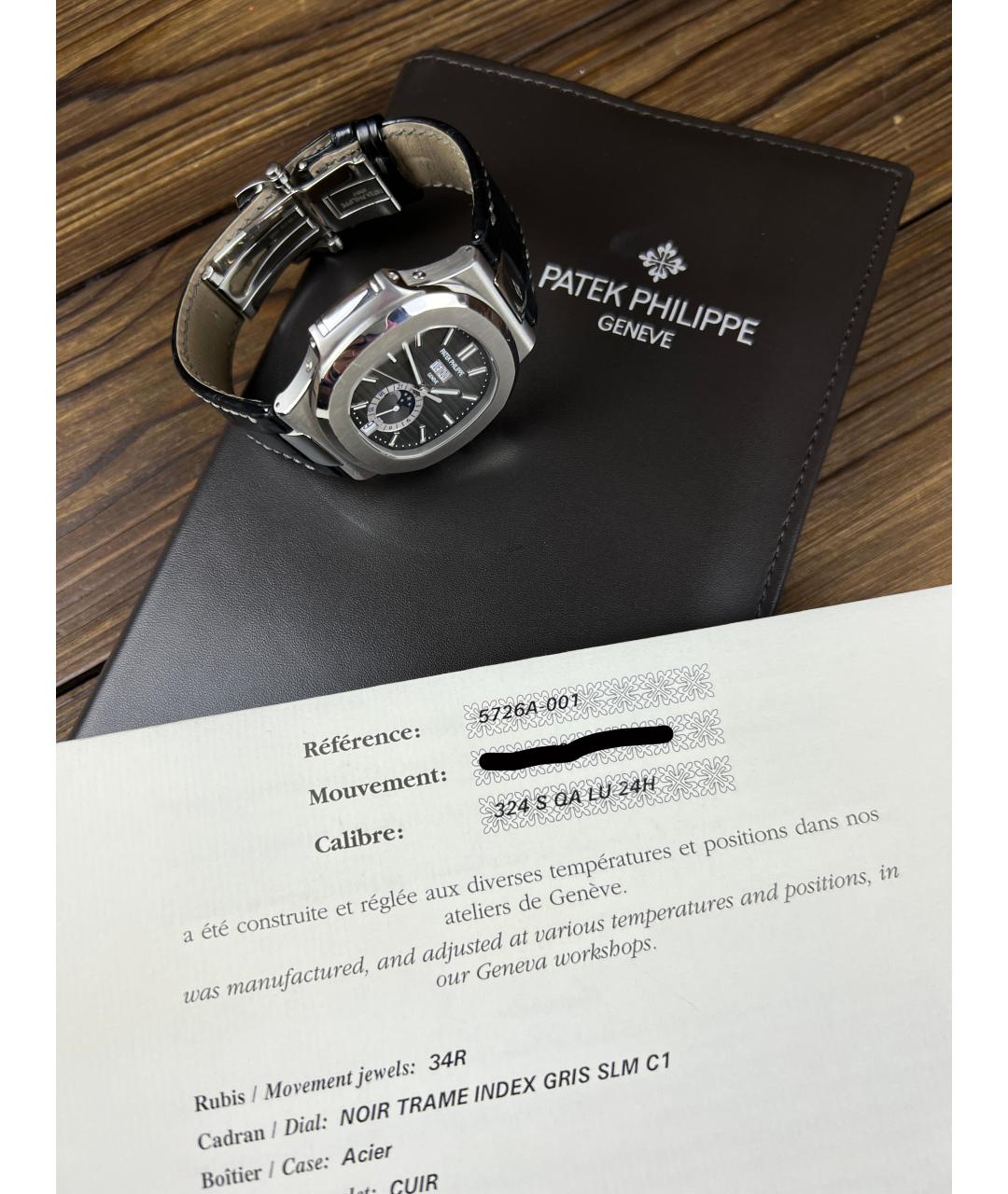 PATEK PHILIPPE Черные часы, фото 2
