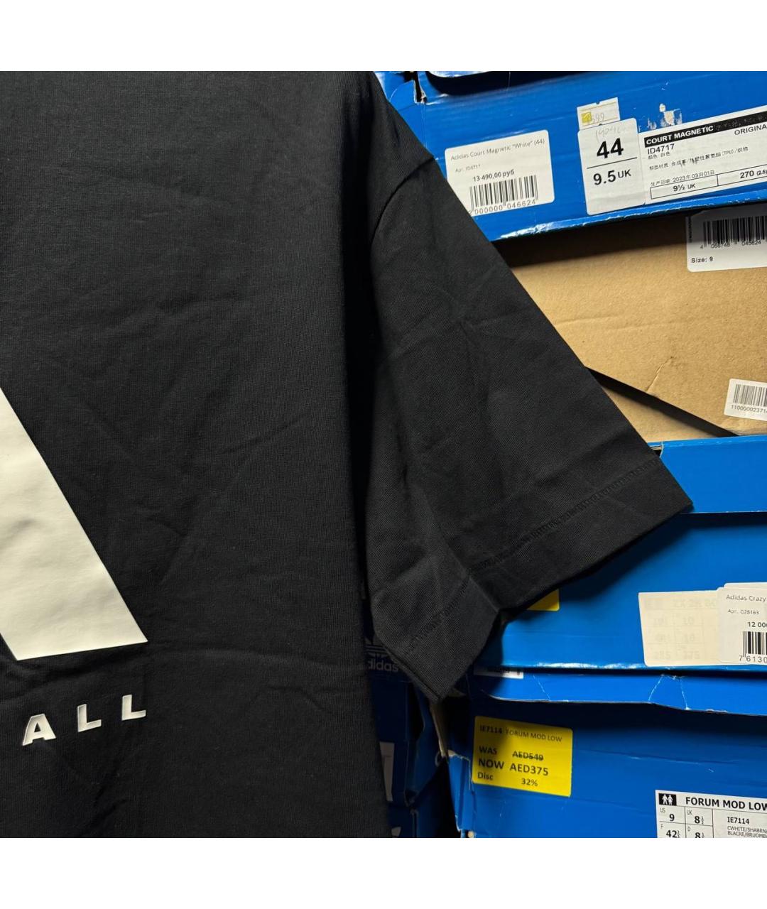 ADIDAS Черная футболка, фото 4