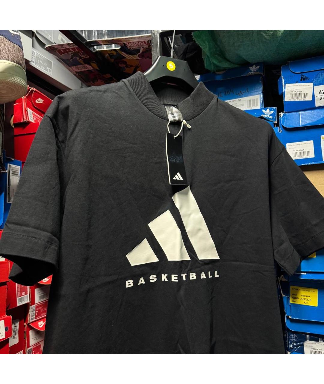 ADIDAS Черная футболка, фото 2